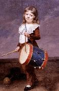 Martin  Drolling, Portrait of the Artist-s Son as a Drummer